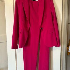Zara Fuchsia Pink Suit set-  Blazer and pants